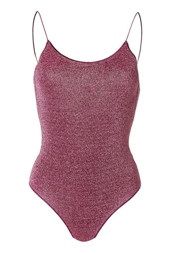 Oseree metallic thread swimsuit - Pink