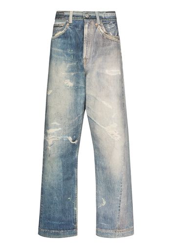 Third Cut trompe l'oeil print jeans