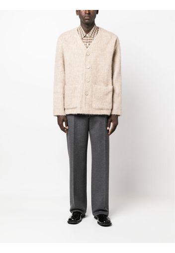 Our Legacy textured-knit cardigan - Neutrals