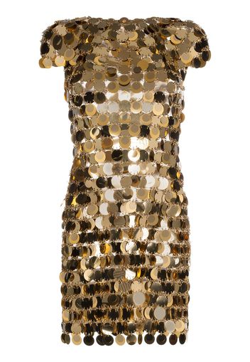 Paco Rabanne chainmail mini dress - Gold