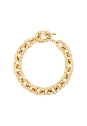 gold tone link necklace