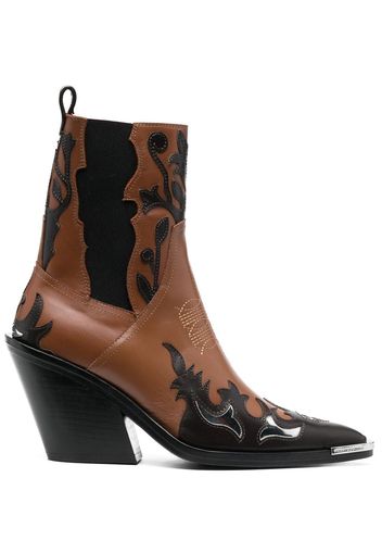 Paco Rabanne Santiag cowboy boots - Brown