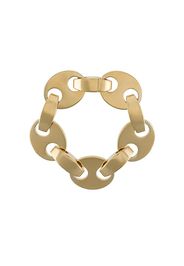 gold-tone disc and clasp bracelet