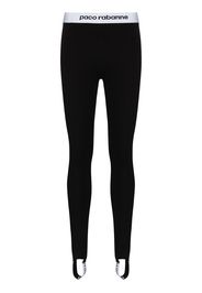 Logo stripe stirrup leggings