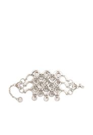 Paco Rabanne crystal-embellished chain-link bracelet - Silver