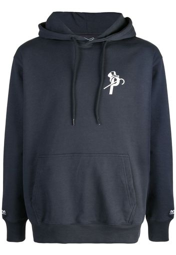 Palace monogram print hoodie - Black