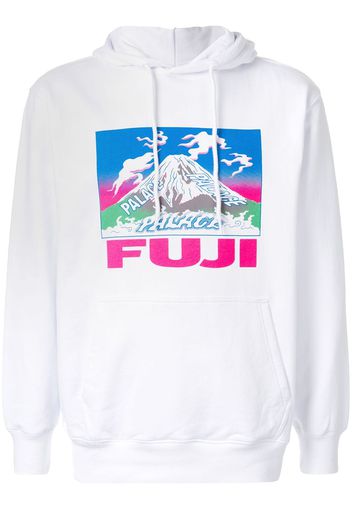 Palace Fuji print hoodie - White