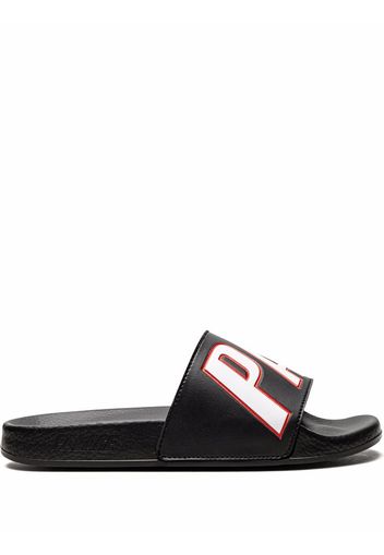 Palace logo rubber slides - Black