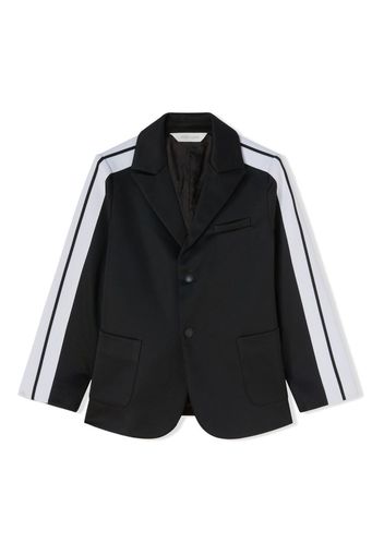 Palm Angels Kids two-tone single-breasted blazer - Black