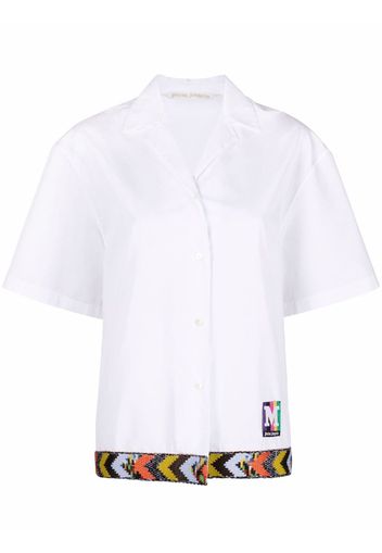 Palm Angels short-sleeve bowling shirt - White