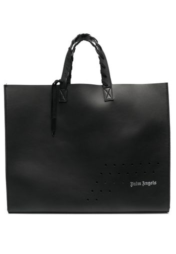 Palm Angels logo-embossed tote bag - Black