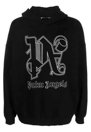 Palm Angels PA MONOGRAM STATEMENT HOODY BLACK OFF WH