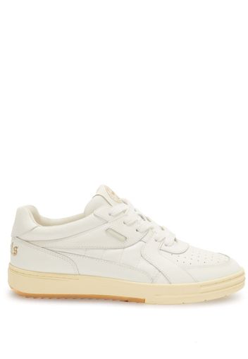 Palm Angels University lace-up leather sneakers - White