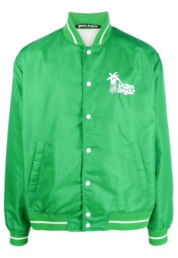 Palm Angels graphic-print bomber jacket - Green