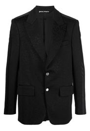 Palm Angels jacquard single-breasted blazer - Black