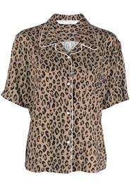 Palm Angels leopard-print shirt - Brown