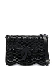 Palm Angels rhinestone-embellished shoulder bag - Black