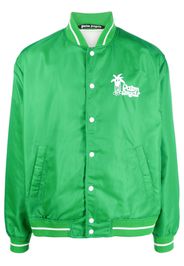 Palm Angels graphic-print bomber jacket - Green