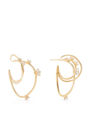 Panconesi Constellation crystal-embellished earrings - Gold