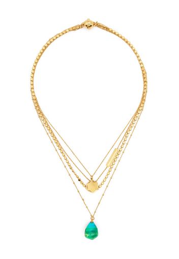 Panconesi pearl chain-link necklace - Gold