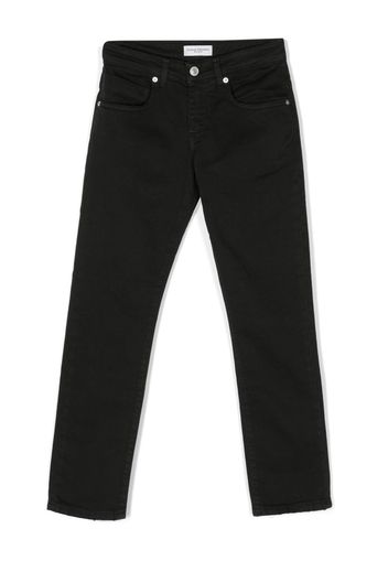 Paolo Pecora Kids slim-cut leg trousers - Black