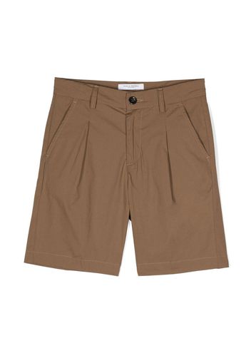 Paolo Pecora Kids tailored cotton shorts - Brown