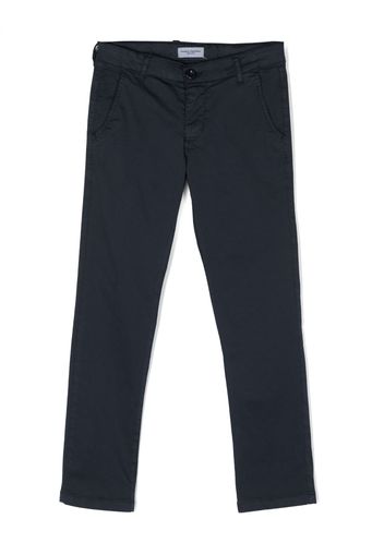 Paolo Pecora Kids mid-rise slim-fit trousers - Blue