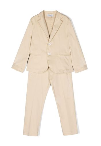 Paolo Pecora Kids single-breasted two-piece suit - Neutrals