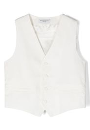 Paolo Pecora Kids single-breasted gilet - White