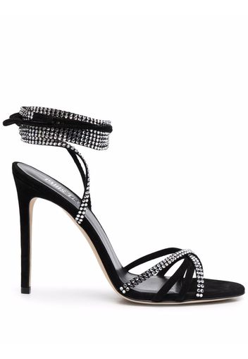 Paris Texas Holly Nicole crystal-embellished sandals - Black