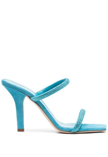 Paris Texas Holly Linda embellished mules - Blue