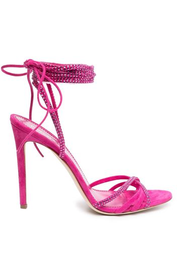 Paris Texas Holly Nicole 105mm lace up sandals - Pink