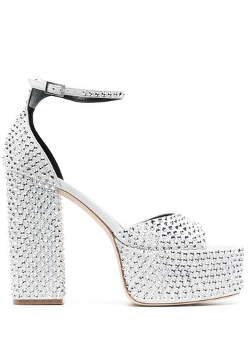 Paris Texas Tatiana 130mm platform sandals - Silver