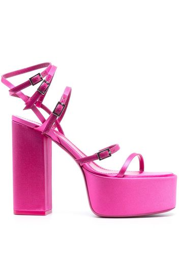 Paris Texas platform heel multi starp sandals - Pink