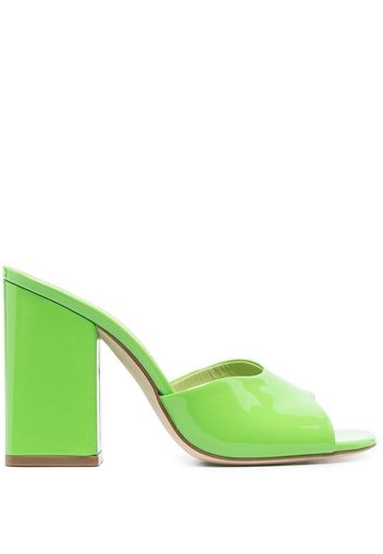 Paris Texas Anja open-toe 105mm mules - Green