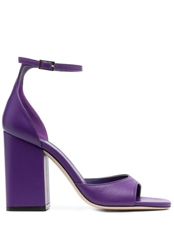 Paris Texas Fiona 95mm block-heel sandals - Purple