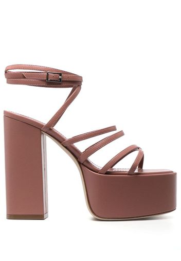 Paris Texas Evita leather platform sandals - Pink