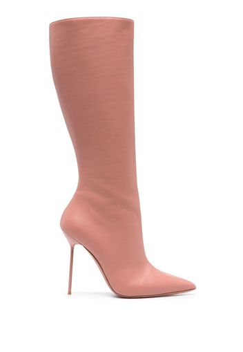 Paris Texas Lidia 105mm leather stiletto boots - Pink
