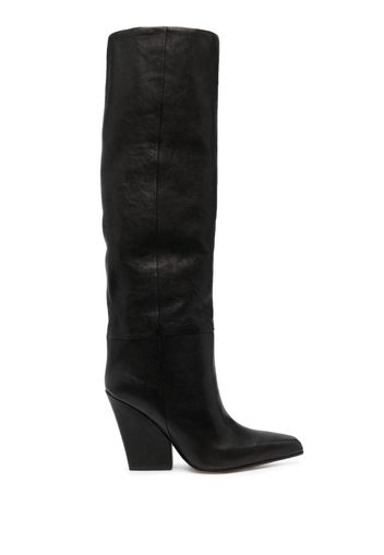 Paris Texas Jane 90mm leather knee-high boots - Black
