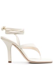 Paris Texas tie-detail 100mm heeled sandals - Neutrals