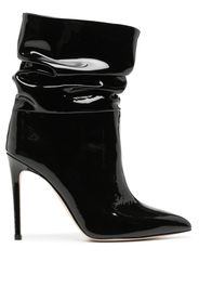 Paris Texas slouchy 90mm patent-leather boots - Black