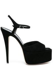 Paris Texas Pamela 160mm platform suede sandals - Black