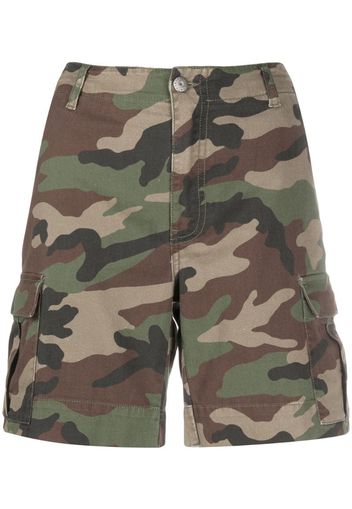 camouflage print shorts