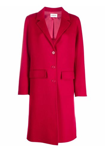 P.A.R.O.S.H. fitted single-breasted coat - Red