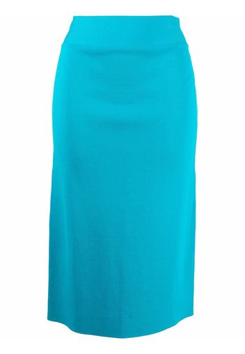 P.A.R.O.S.H. Roma knitted pencil skirt - Blue