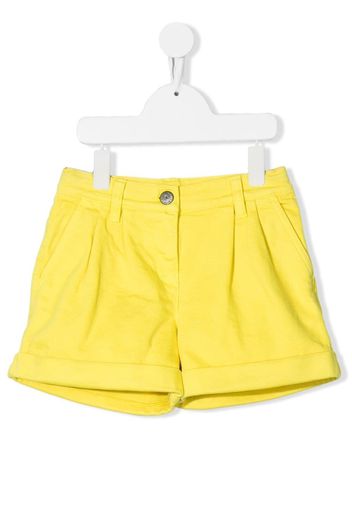 P.A.R.O.S.H. Cabare pleat-detail shorts - Yellow