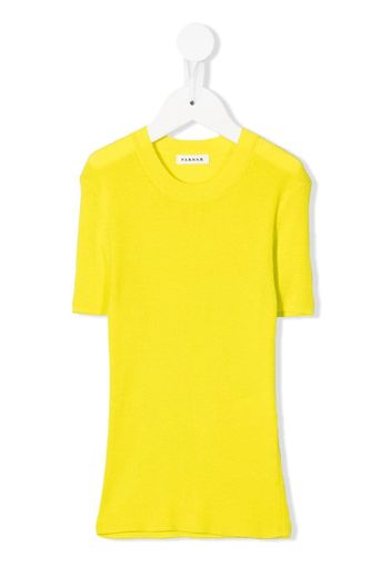 P.A.R.O.S.H. Cipria ribbed-knit top - Yellow