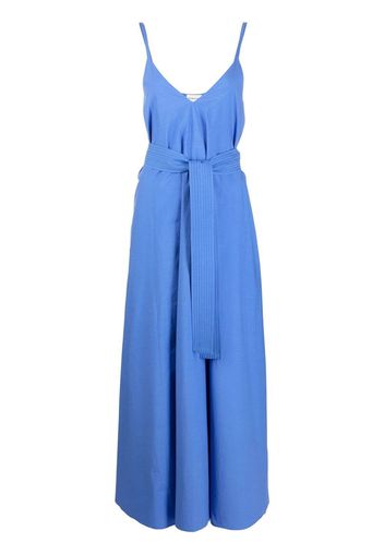 P.A.R.O.S.H. V-neck tie-waist dress - Blue