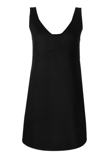 P.A.R.O.S.H. V-neck shift mini dress - Black