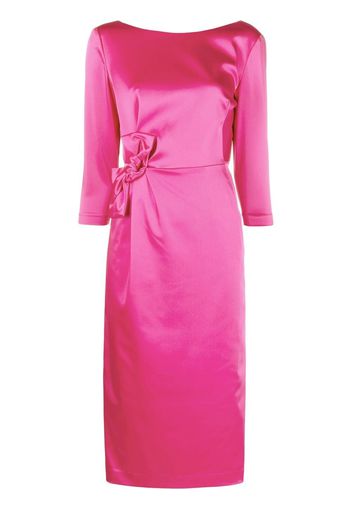 P.A.R.O.S.H. bow-detail midi dress - Pink